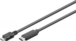 Câble USB type C vers micro USB B 2.0 - 0.60m noir