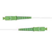 Câble jarretière fibre optique pour Orange / SFR / Bouygues SC-APC à SC-APC blanc - 20m