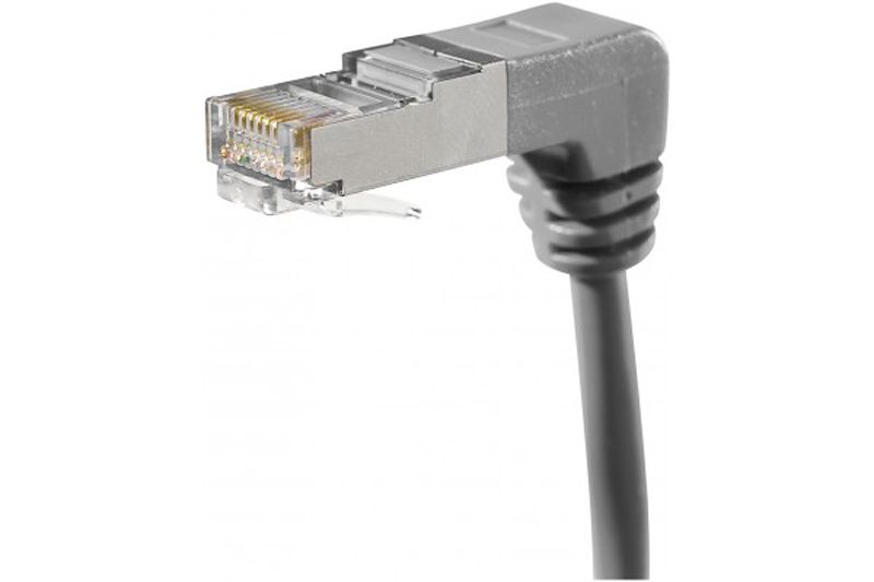 Câble Ethernet CAT5e FTP blindé coudé