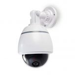 Caméra factice de surveillance dôme motorisée - IP44 blanche
