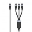 Câble de charge multiple USB-C vers USB-C / Micro USB et Lightning - 1.50m