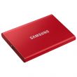 Disque dur externe SSD SAMSUNG T7 500Go rouge - USB-C 1050 Mo/s