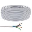 Bobine de câble Ethernet RJ45 CAT6 monobrin F/UTP 50m