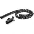 Gaine pour câbles et fils en spirale Ø max : 60mm noire 10m