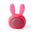 Haut -parleur Bluetooth® portable 9 Watt Mono Microphone intégré Animaticks Robby Rabbit Rose