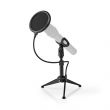 Support pour microphone sur pieds hauteur: 194 - 230 mm diamètre max 40mm