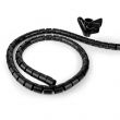Gaine pour câbles et fils en spirale Ø max : 28mm blanche 2m