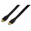 Câble HDMI 1.4 Highspeed plat 10m noir