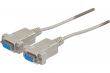 Câble DB9 null modem transfert femelle femelle 2m