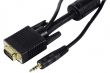 Câble VGA + audio 5m noir