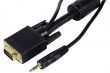 Câble VGA + audio 20m noir