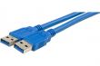 Câble USB 3.0 mâle mâle bleu 1.80m