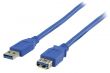 Rallonge USB 3.0 bleue 2m