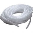 Gaine pour câbles et fils spirale Ø max : 9mm blanche 10m