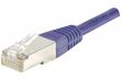 Câble Ethernet Cat 6 0.50m F/UTP cuivre violet