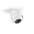 Caméra factice de surveillance dôme IP44 blanche
