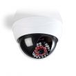 Caméra factice dôme de surveillance IP44 blanche