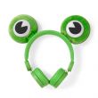 Casque audio filaire pour enfants avec oreilles amovibles Freddy Frog Vert