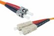 Câble fibre optique multimode OM2 50/125 ST-UPC/SC-UPC 1m