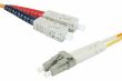 Câble fibre optique multimode 50/125 OM3 SC-UPC/LC-UPC 1m