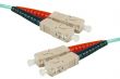 Câble fibre optique duplex multimode OM3 LSZH 50/125 SC-UPC/SC-UPC 1m