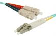 Câble fibre optique duplex multimode OM3 LSZH 50/125 SC-UPC/LC-UPC 15m