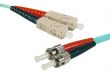 Câble fibre optique multimode OM3 50/125 ST-UPC/SC-UPC 1m