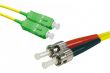 Câble fibre optique monomode OS2 9/125 SC-APC/ST-UPC 1m