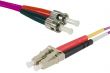 Câble fibre optique multimode OM4 HD 50/125 LC-UPC/ST-UPC 30m