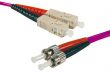 Câble fibre optique multimode OM4 HD 50/125 ST-UPC/SC-UPC 1m