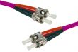 Câble fibre optique multimode OM4 HD 50/125 ST-UPC/ST-UPC 1m