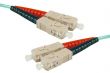 Câble fibre optique duplex multimode OM3 LSZH 50/125 SC-UPC/SC-UPC 50m