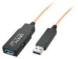 Rallonge active USB 3.0 sur fibre optique longue distance 30m