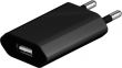 Chargeur secteur USB slim noir - 5V 1A 5 Watts
