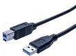 Câble USB 3.0 type A/B noir 0.50m
