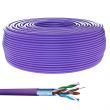 Bobine de câble Ethernet RJ45 Cat 6 monobrin F/UTP violet LSOH RPC Dca - 300m