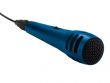 Microphone dynamique bleu câble jack 6.35