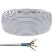 Bobine de câble Ethernet RJ45 Cat 6a monobrin U/FTP LSOH CU DCA - 500m Gris