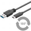 Câble USB 3.1 Type A vers USB type C - 1m