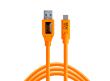 Câble USB vers USB-C TetherPro CUC3215 - Orange 4.60m
