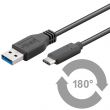 Câble USB 3.1 Type A vers USB 3.1 type C 1.80m