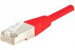 Câble Ethernet Cat 6 0.50m F/UTP cuivre rouge