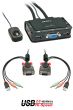 Commutateur KVM VGA 2 Ports USB 2.0 & Audio