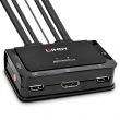 Commutateur KVM DisplayPort 2 Ports 1.2 USB 2.0 & Audio Câbles Intégrés