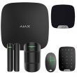Pack alarme AJAX avec détecteur de mouvement, présence, sirène , clavier et télécommande noir