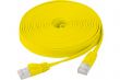 Câble Ethernet Cat 6 plat U/FTP SNG jaune 0.50m
