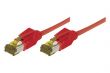 Câble Ethernet Cat 7 S/FTP LSOH snagless rouge - 0.30m