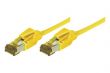 Câble Ethernet Cat 7 S/FTP LSOH snagless jaune - 0.30m
