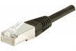 Câble Ethernet Cat 6 0.15m F/UTP noir