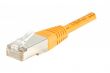 Câble Ethernet CAT6 50m F/UTP cuivre orange